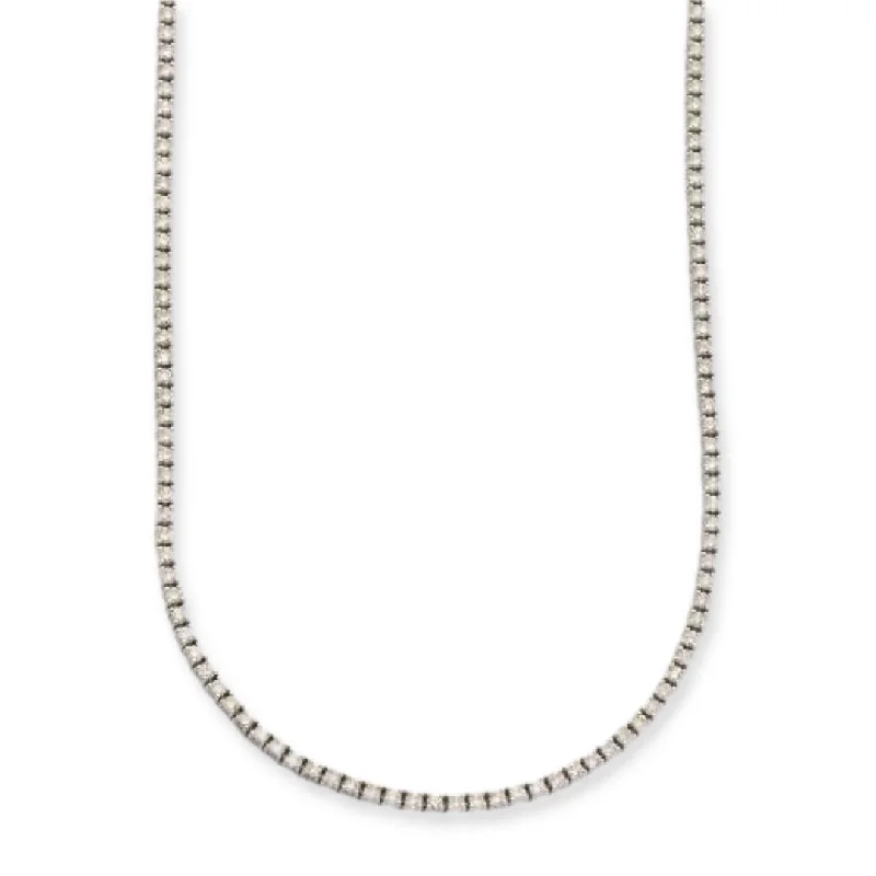 14KW 5.05CTW DIAMOND TENNIS NECKLACE