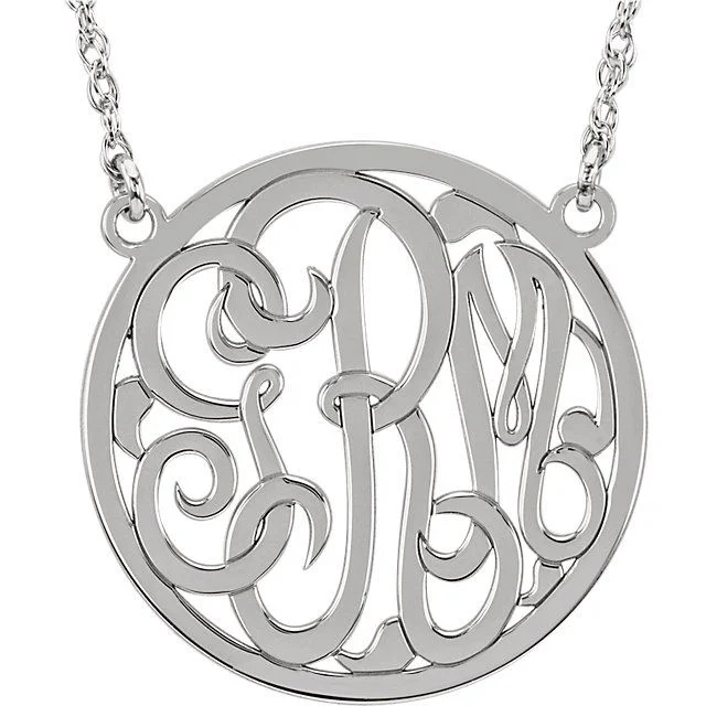 Personalized 3 Letter Monogram Necklace