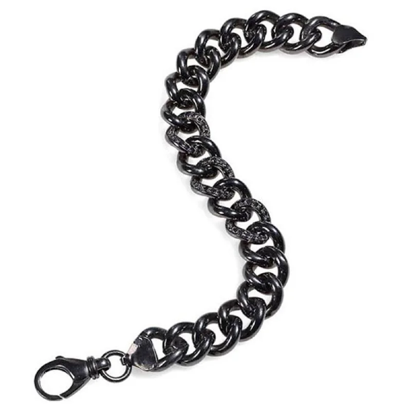 Black Diamond Link Bracelet