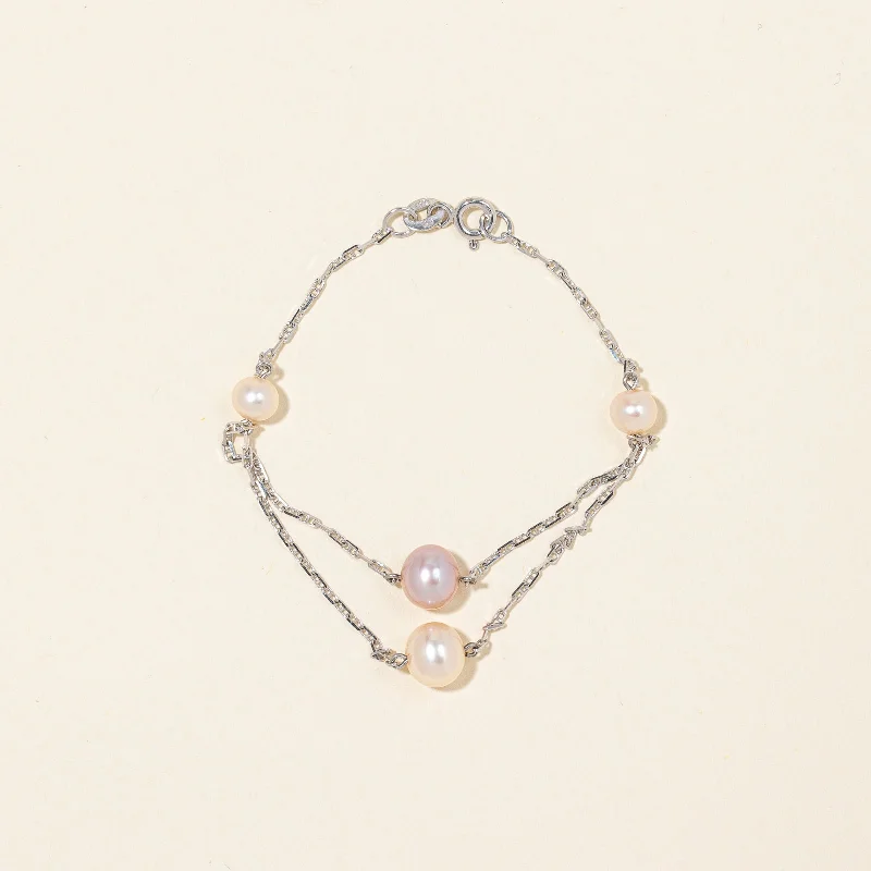 Pearl Two Tier Bracelet | 6.5" |