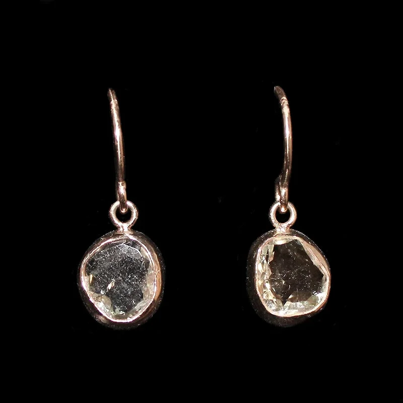 Organics Green Amethyst Earring in Recycled Gold by 720