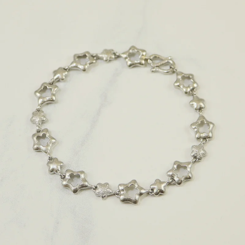 Platinum Star Link Bracelet | 7" |