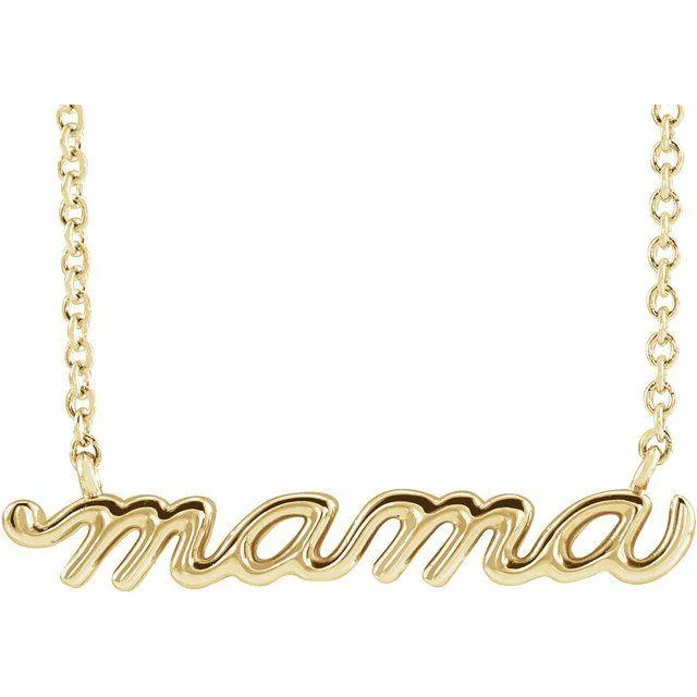 JDSP87395 - PETITE MAMA SCRIPT NECKLACE