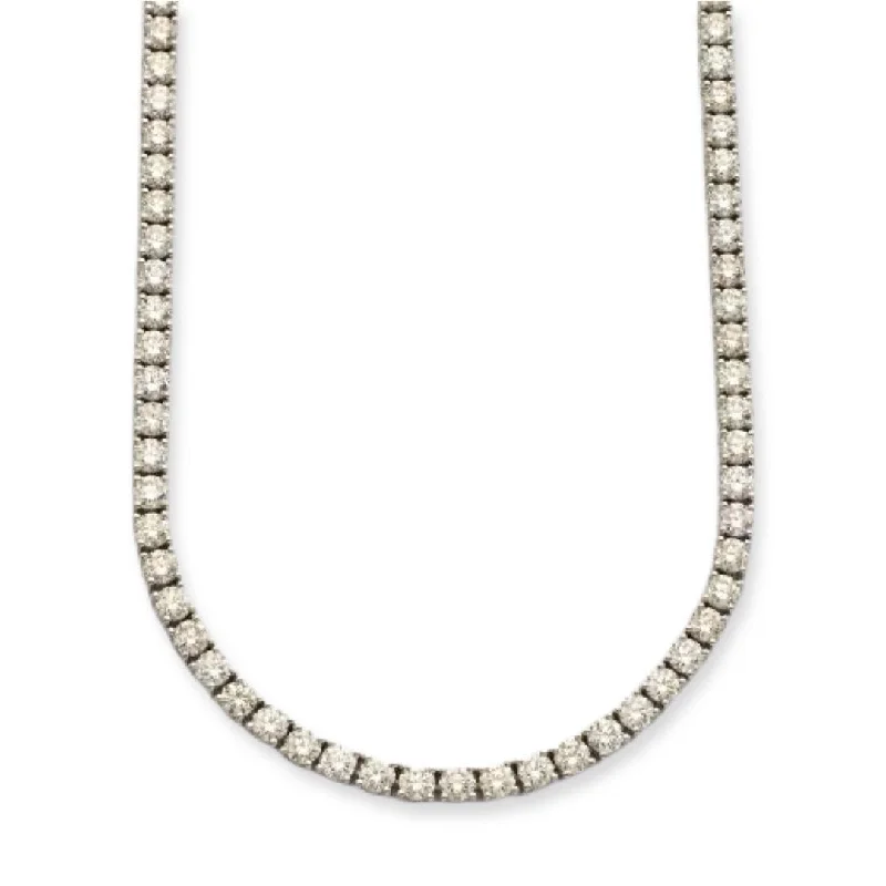 14KW 23.89CTW DIAMOND TENNIS NECKLACE