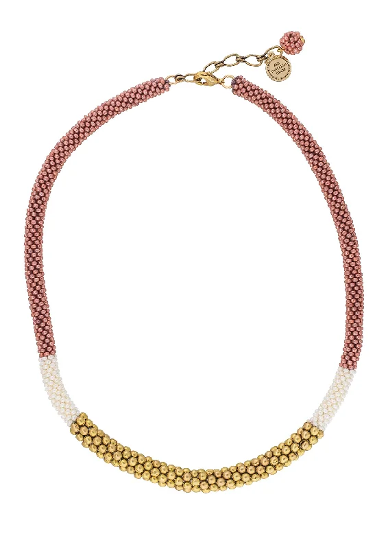 **NEW** <br>The Golden Division Necklace <br> Terracotta