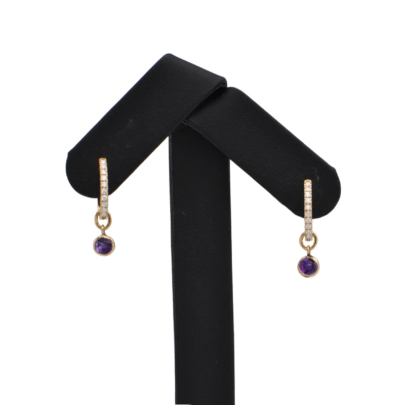 Daisy Exclusive Amethyst 14K Gold Earring Enhancers