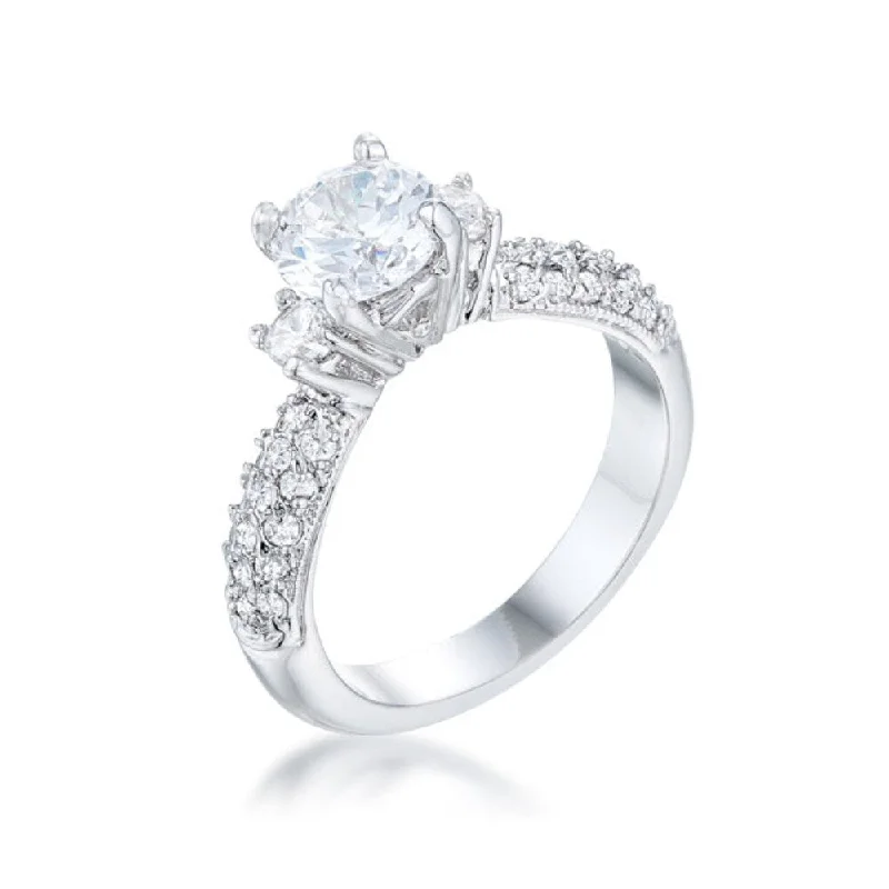 Timeless Elegance - The Classic Pavé Bridal Ring