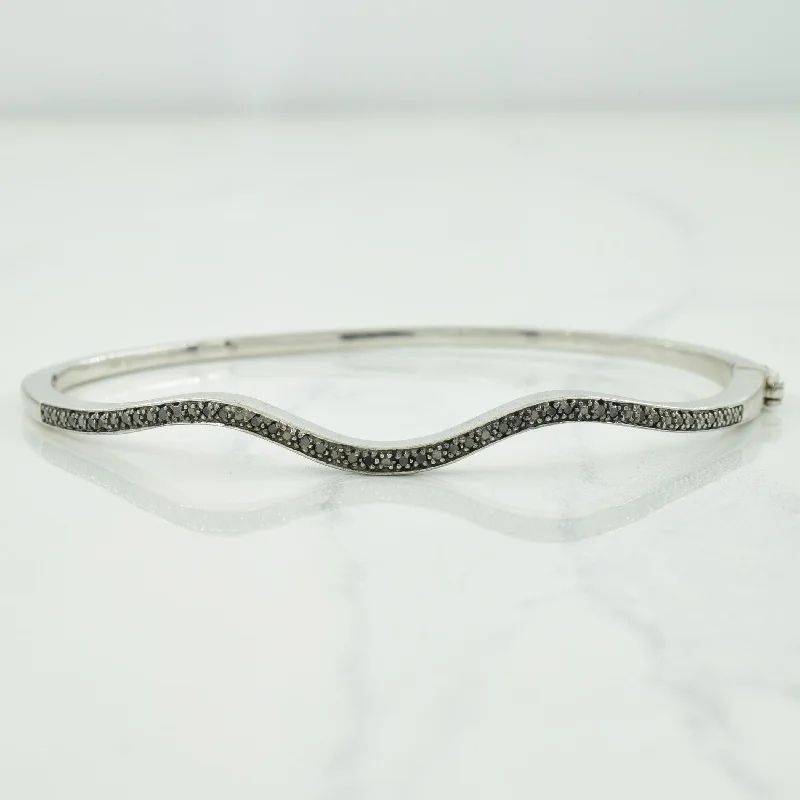 Sterling Silver Black Diamond Bracelet | 0.30ctw | 8" |