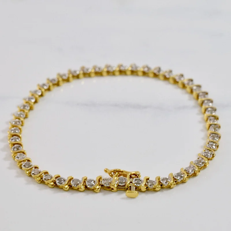 Rough Diamond Bracelet | 0.90 ctw SZ 7.5" |