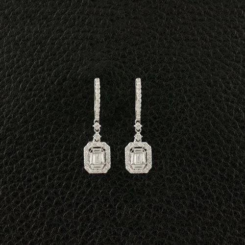 Diamond Dangle Earrings