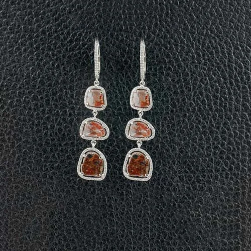 Diamond Slice Earrings