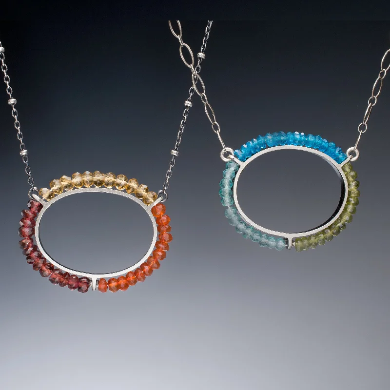 Gemstone Circle Necklace