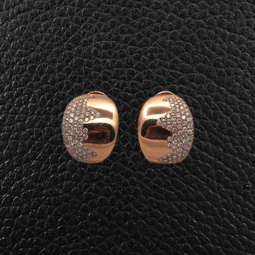 Rose Gold & Diamond Earrings