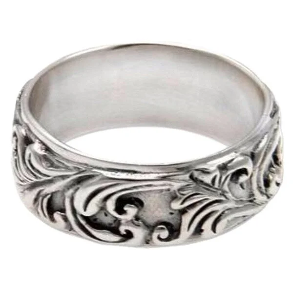 NOVICA Handmade Sterling Silver 'Flourishing Foliage' Ring (Indonesia)