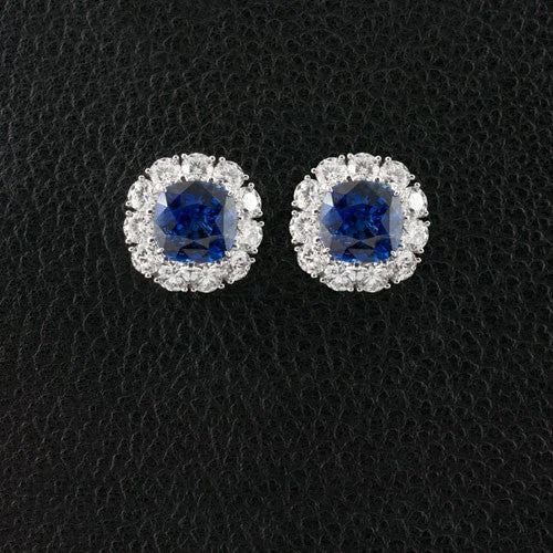 Sapphire & Diamond Earrings