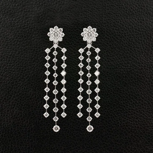 Diamond Dangle Earrings