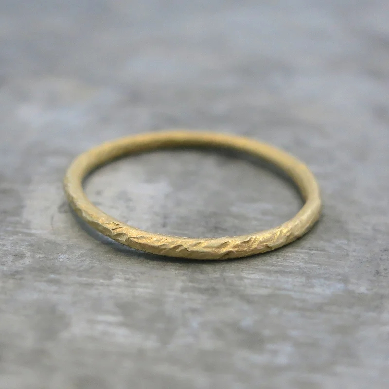 Textured Round Ring