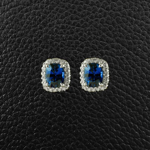 Sapphire & Diamond Earrings