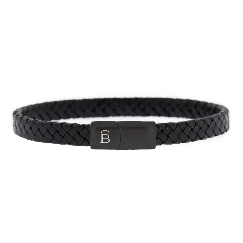 Black Edition Leather Bracelet Riley BEB/003S