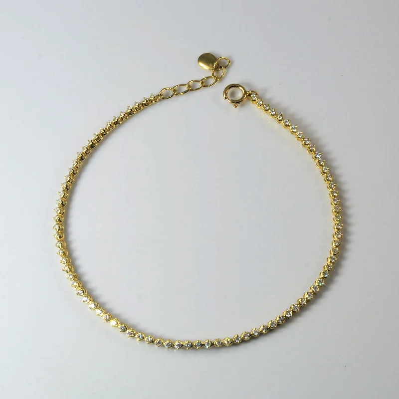 Pave Diamond Chain Bracelet | 0.42ctw | 7.5" |