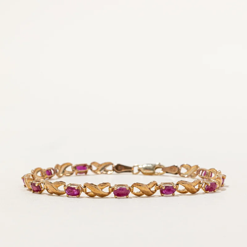 Ruby Bracelet | 1.20ctw | 7" |