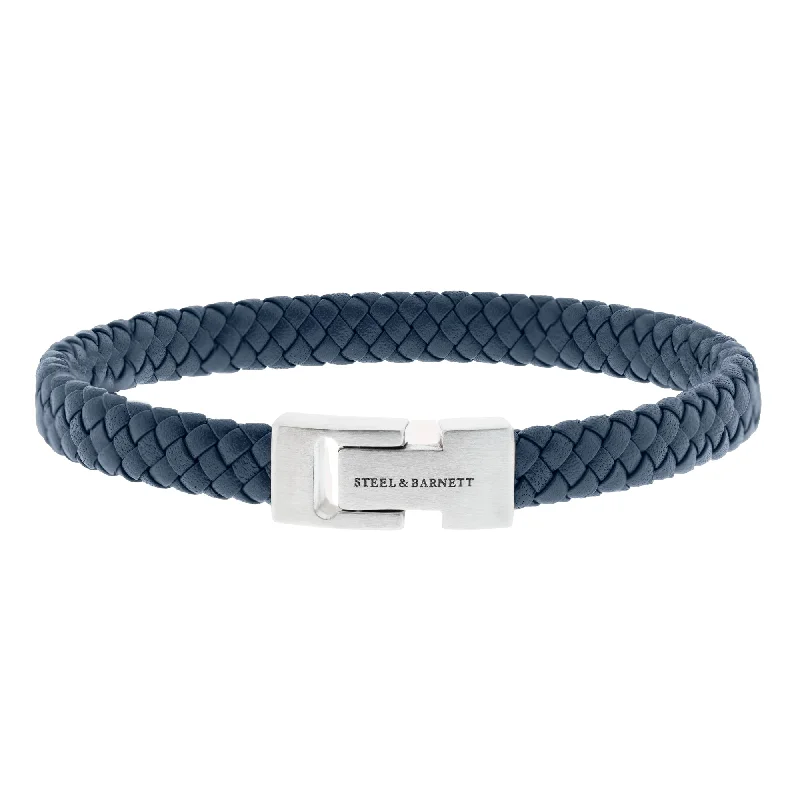 Leather Bracelet Archie Jeans Blue LBA-004-45E60U-S