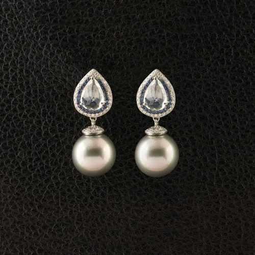 Tahitian Pearl Dangle Earrings