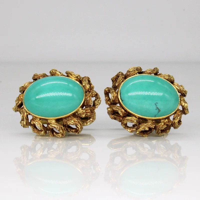 Turquoise Cufflinks | 22.50ctw |