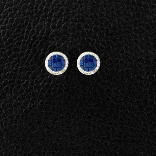 Sapphire & Diamond Earrings