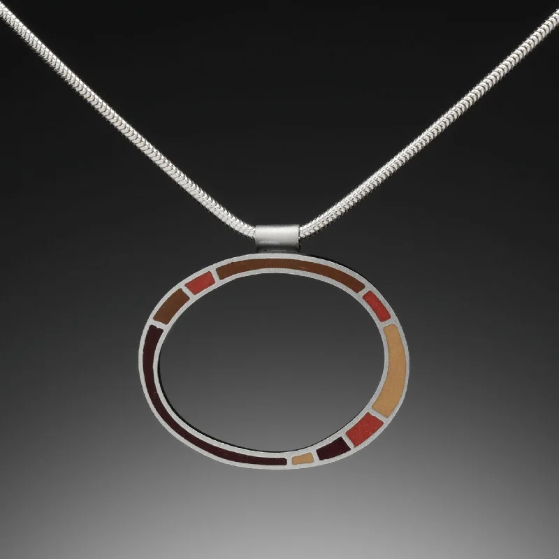 Circle Necklace (red)