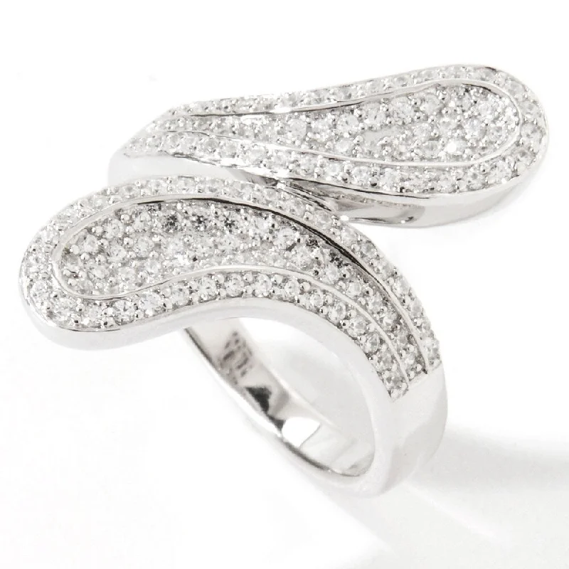 925 Sterling Silver White Zircon Ring