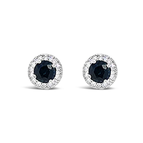 Sapphire & Diamond Earrings