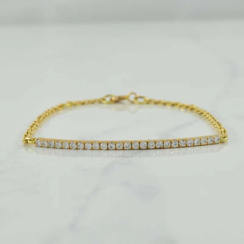 Pave Set Diamond Bracelet | 0.38ctw | 6"-6.75" |