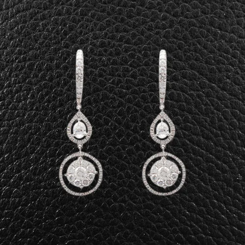 Diamond Dangle Earrings