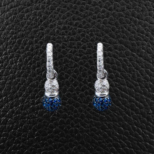 Sapphire & Diamond Earrings