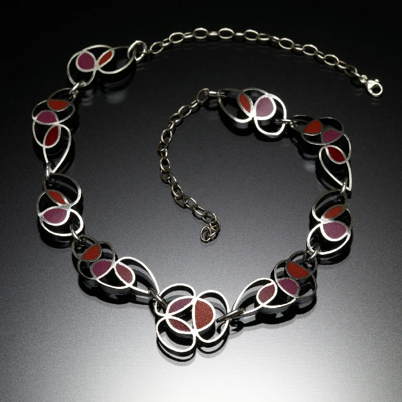 Scribble Necklace (red)