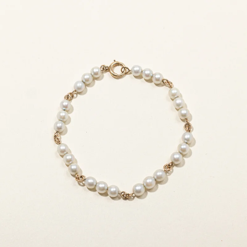 Pearl Chain Bracelet | 7"|