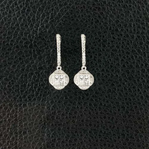 Diamond Dangle Earrings