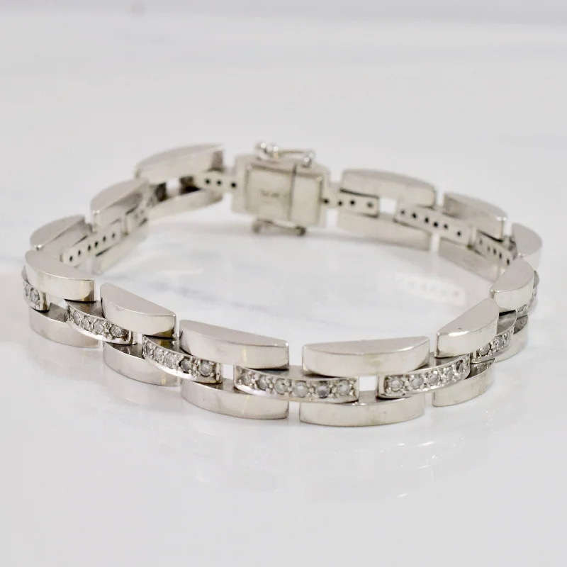 Square Link Bracelet | 1.50 ctw SZ 7.5" |