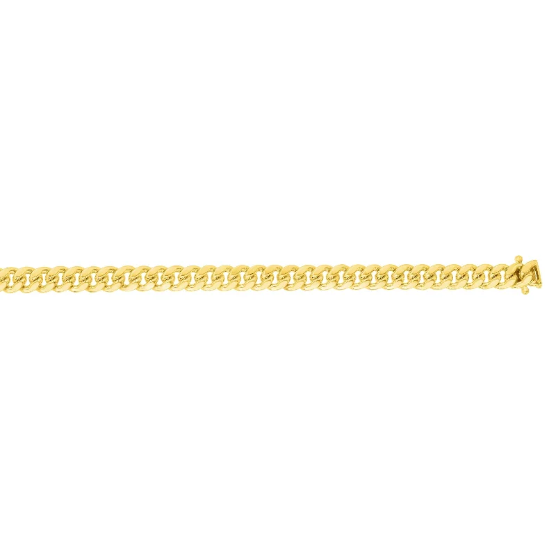 14kt 22 inches with Yellow Gold Finiah 4mm New Miami Cuban Link Chain with Box Clasp