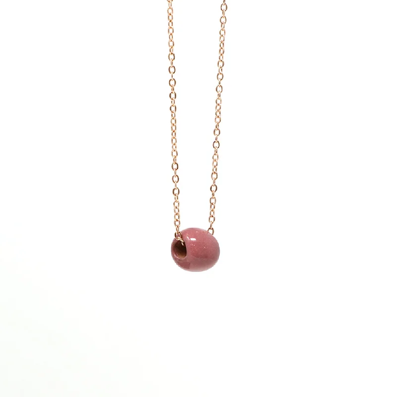 Wine Bead Necklace