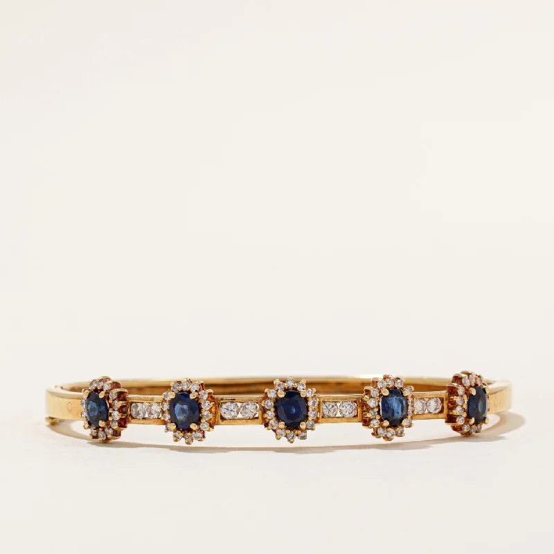 Sapphire & Diamond Bracelet | 1.75ctw, 0.56ctw | 6" |