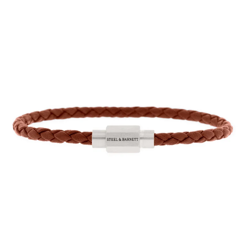 Luke Landon Nappa Leather Bracelet Peanut LBLL/005S