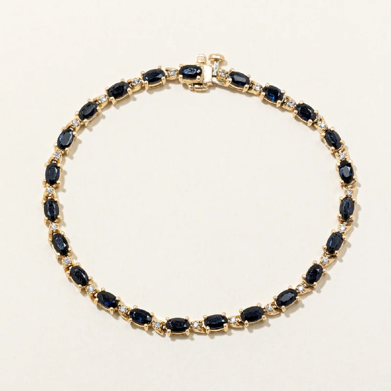 Sapphire & Diamond Bracelet | 5.60ctw, 0.20ctw | 7.25" |