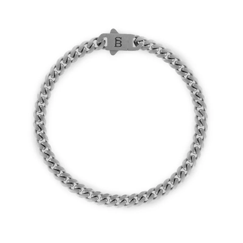 Svelte Stephen 5mm Chain Bracelet Silver SSTBSS/002S