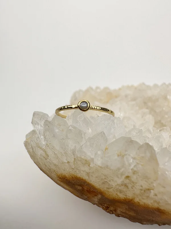 Tiny Pearl Pearl Ring