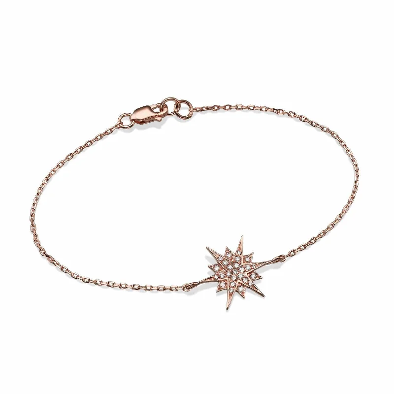 Big Size Star Diamond Bracelet in 18K Gold