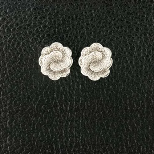 Diamond Flower Earrings