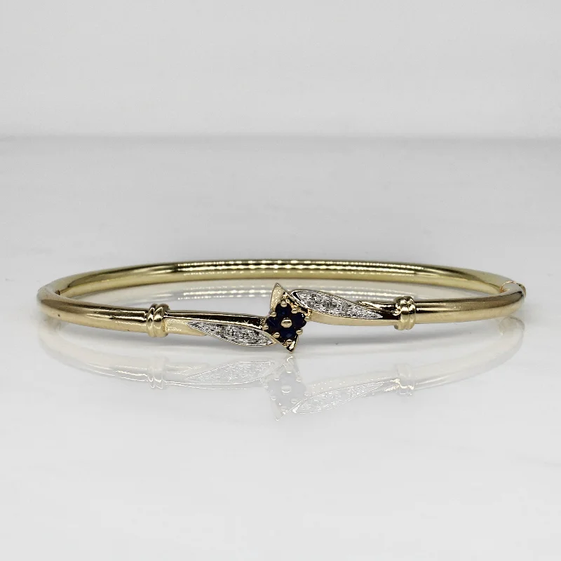 Sapphire & Diamond Bracelet | 0.12ctw, 0.03ctw | 7.5" |