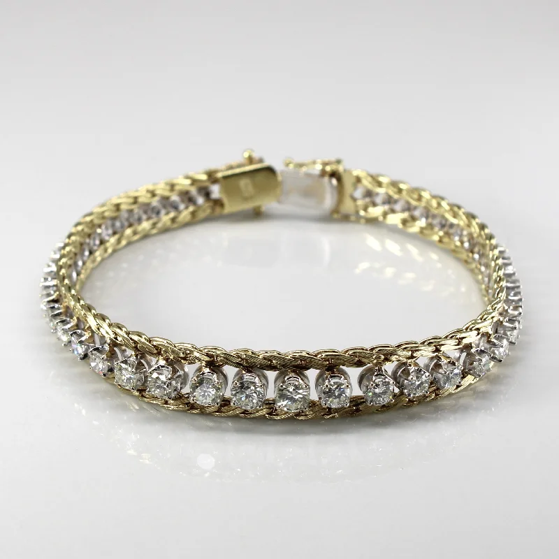 Pave Diamond Chain Bracelet |3.03ctw | 7"|